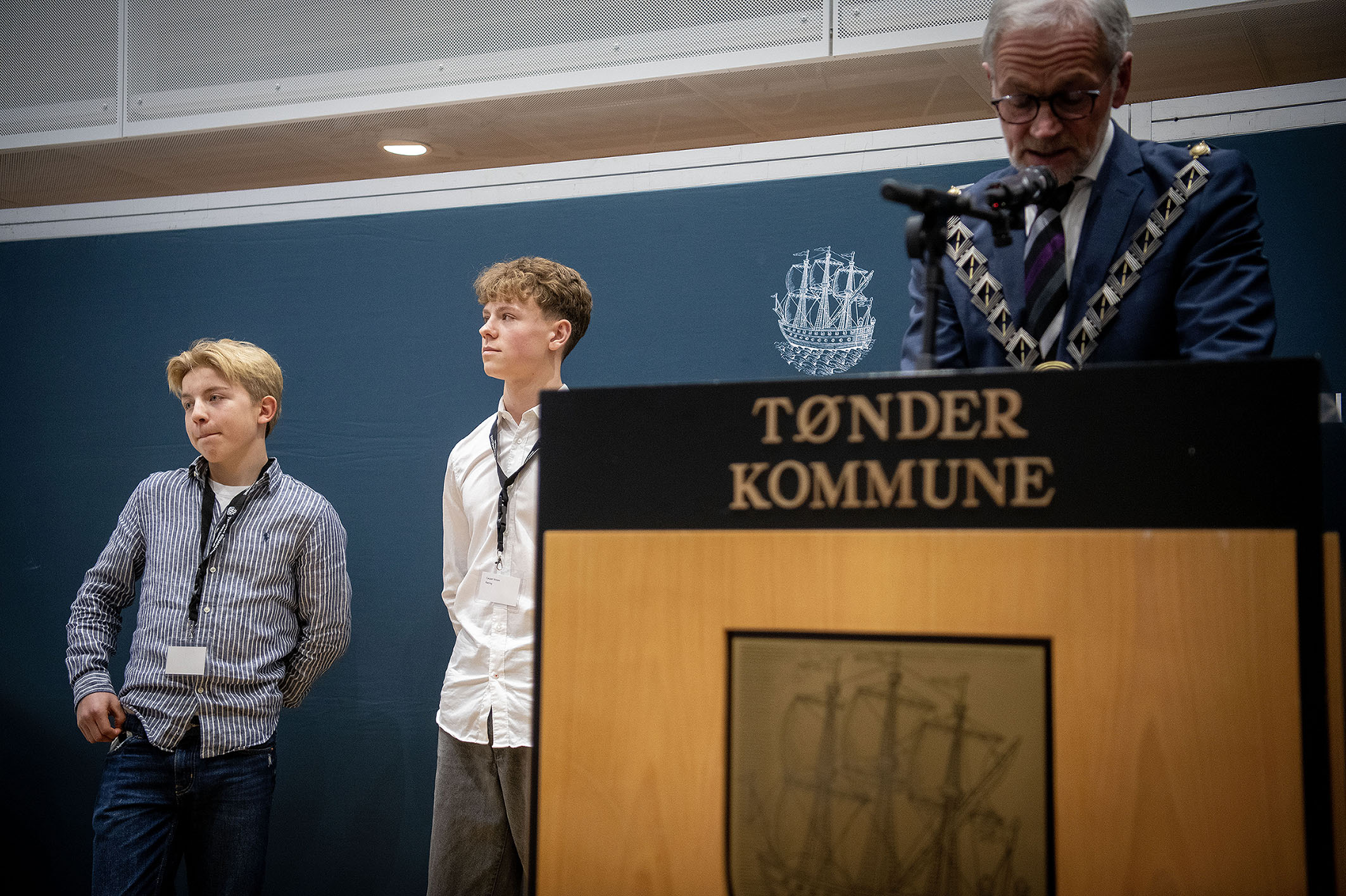 Borgmesteren på talerstolen