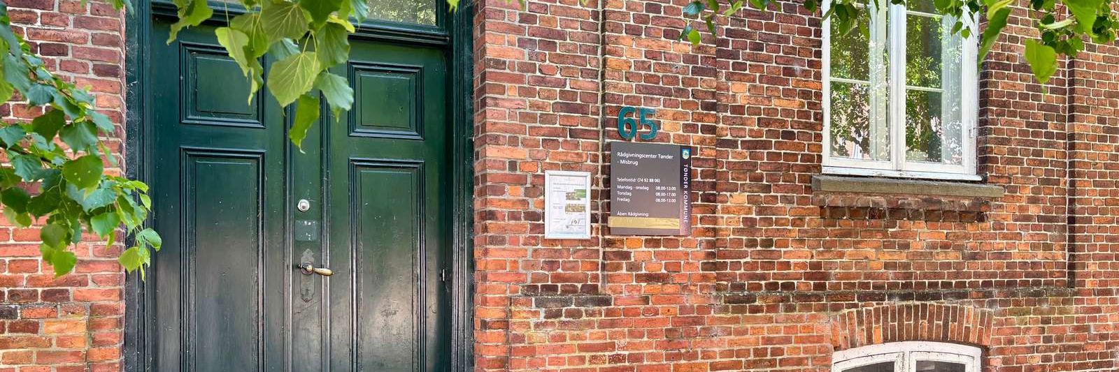 Indgangen til Rådgivningscenter Tønder