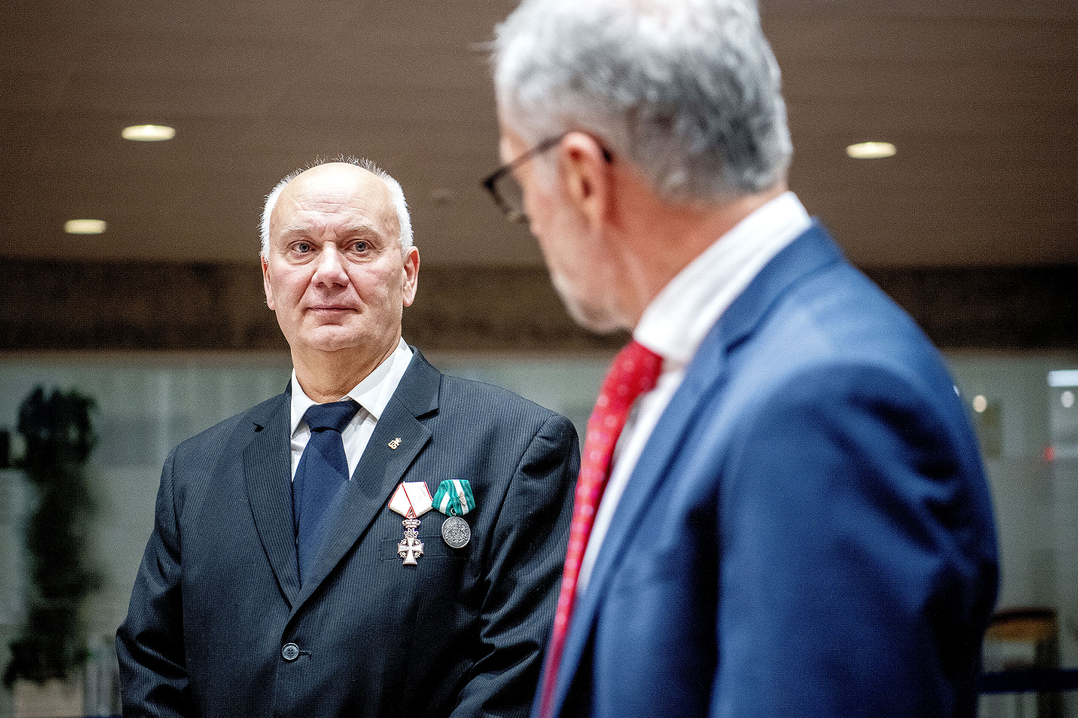 Flemming A. Gjelstrp og Borgmester Jørgen Popp Petersen