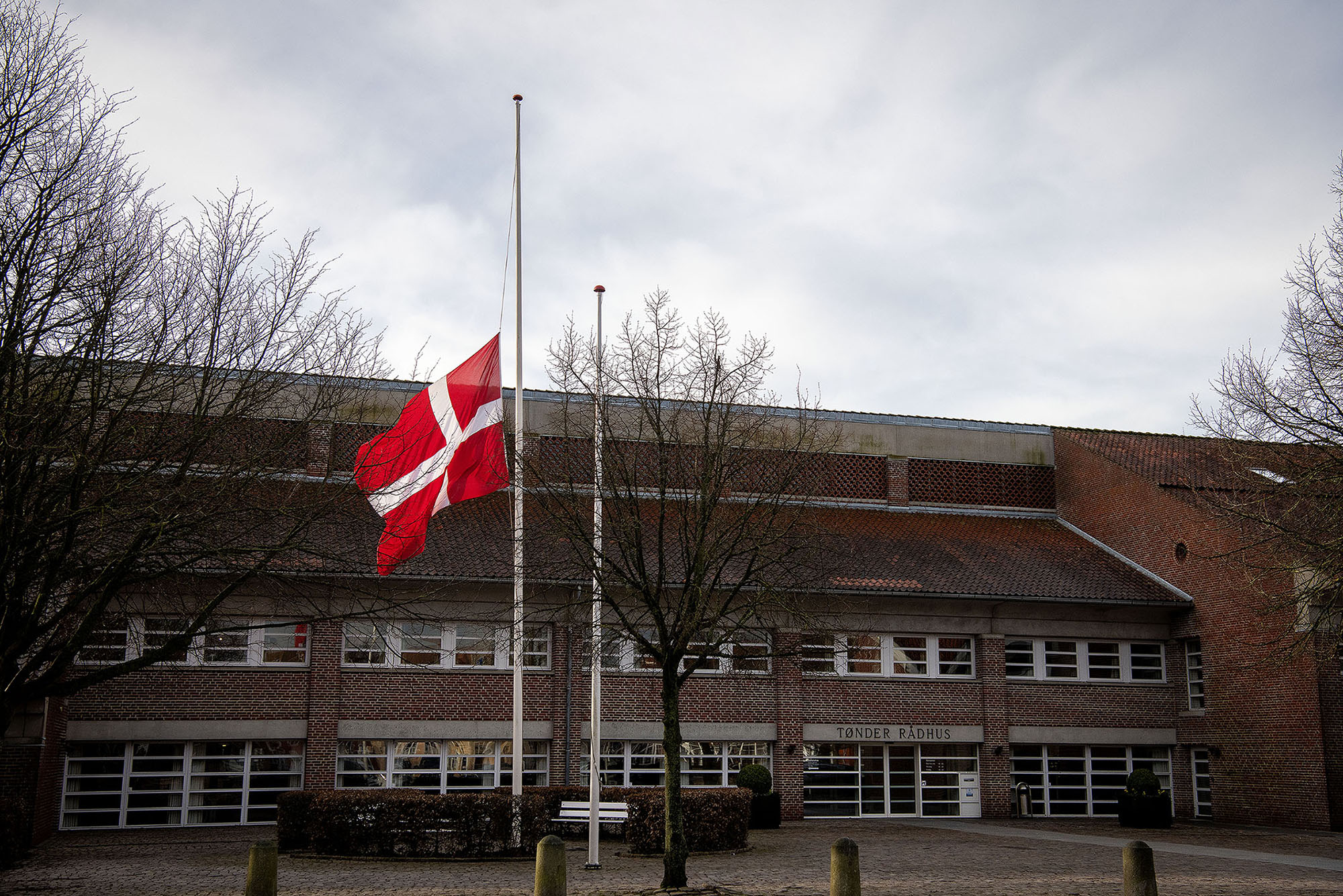 Flag på halv