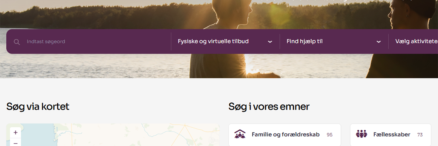 Screendump af hjemmesiden