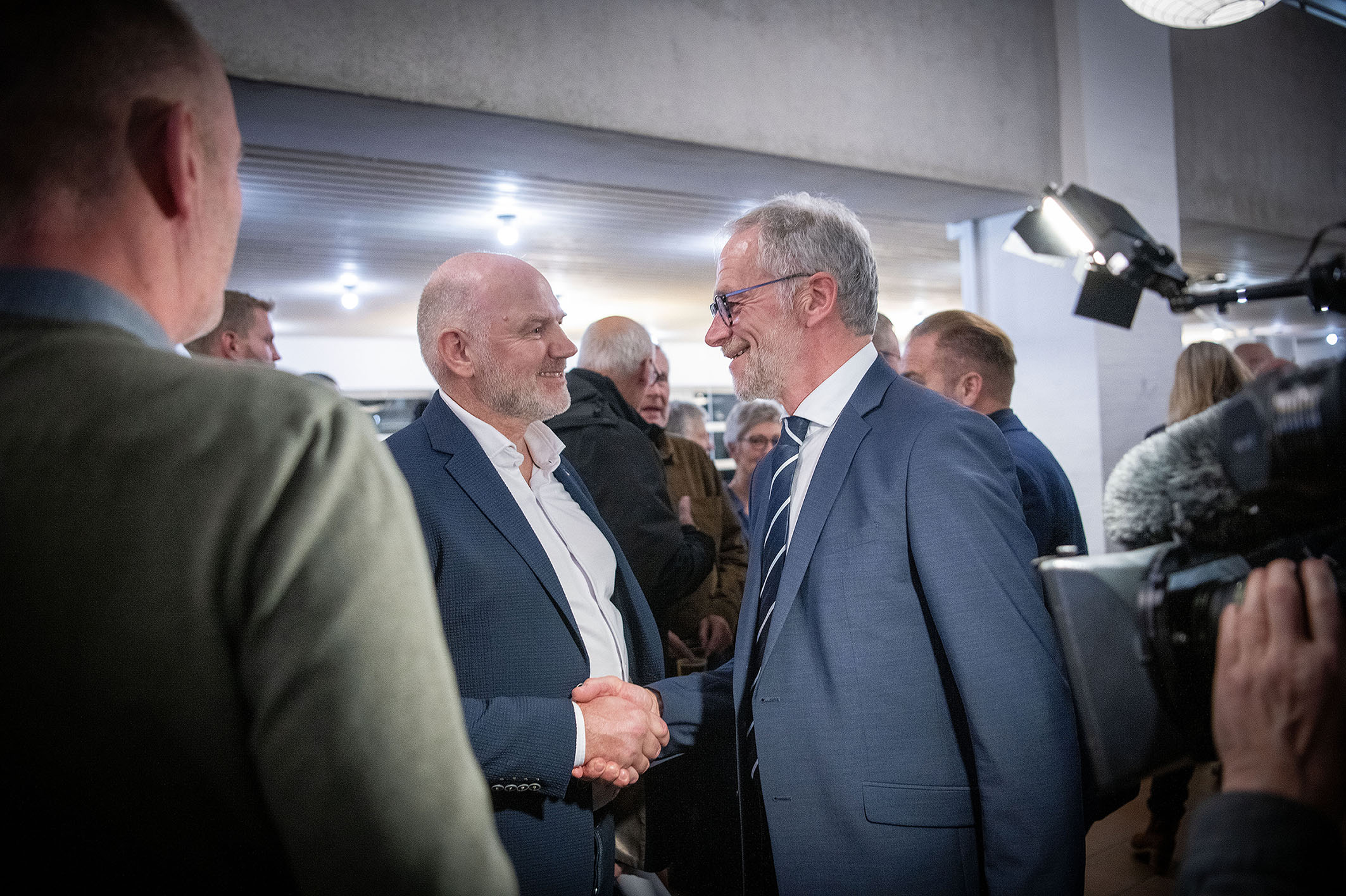 Billede af borgmester Jørgen Popp Petersen og kommunaldirektør Lars Møldrup