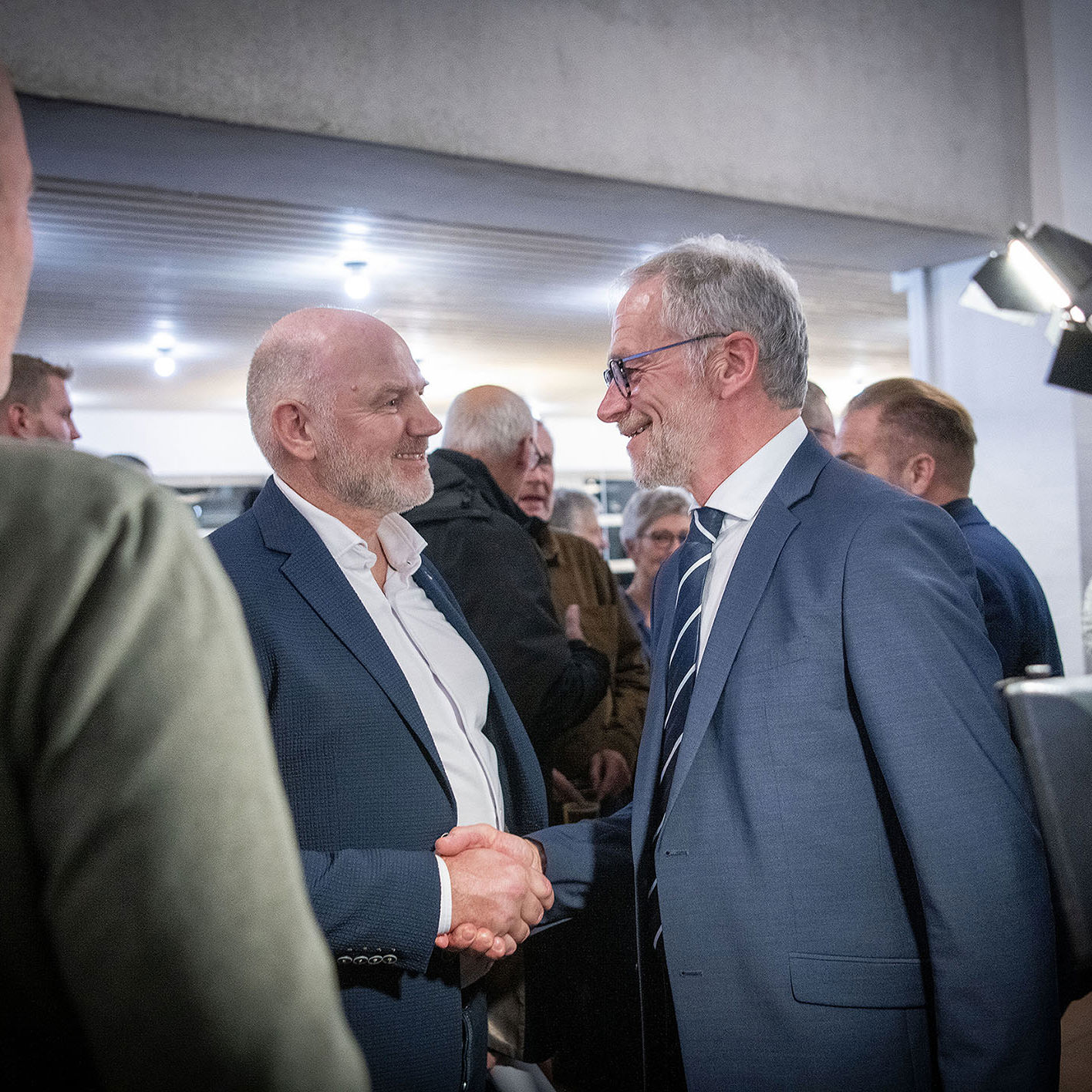 Billede af borgmester Jørgen Popp Petersen og kommunaldirektør Lars Møldrup