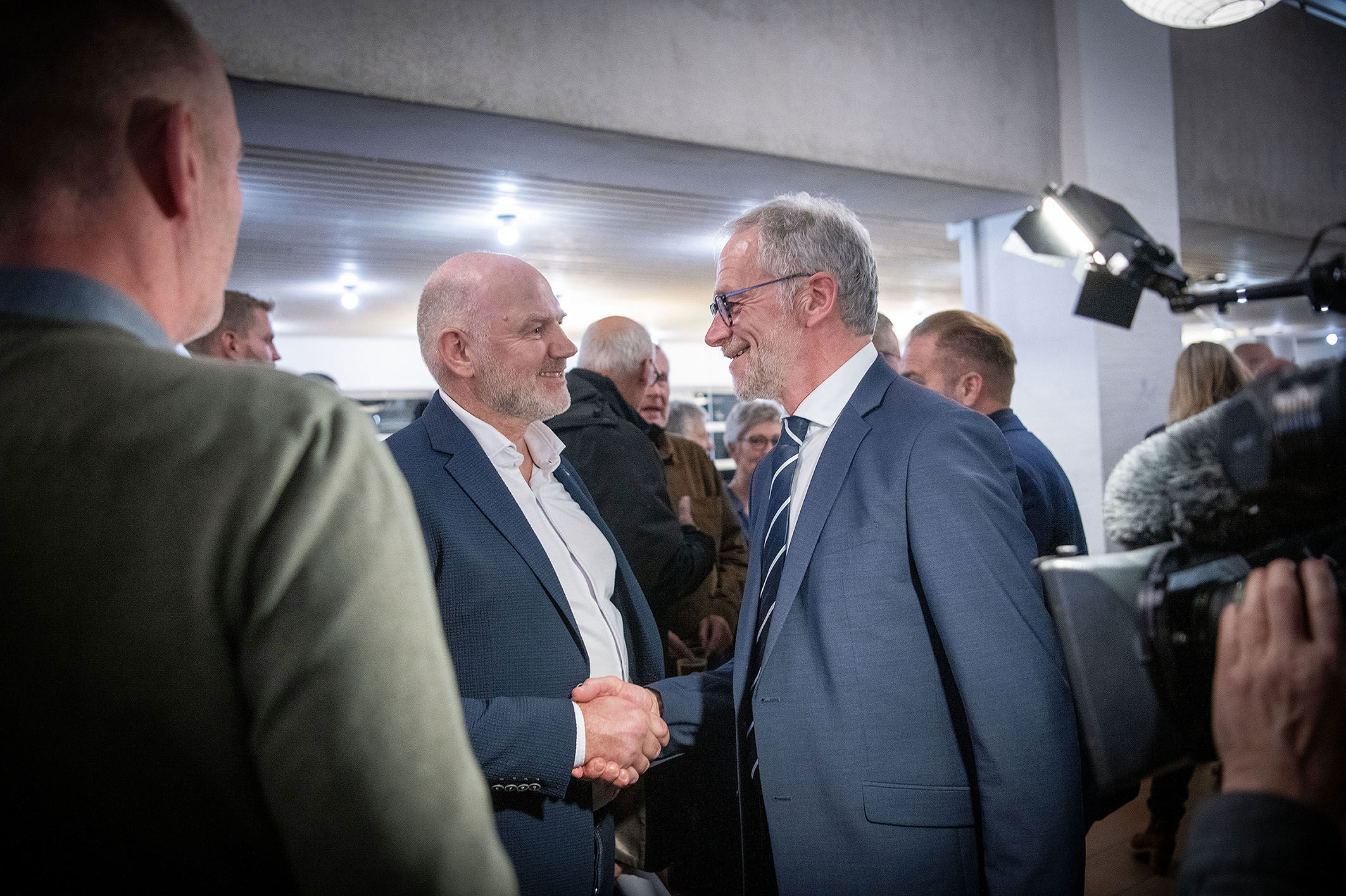 Billede af borgmester Jørgen Popp Petersen og kommunaldirektør Lars Møldrup