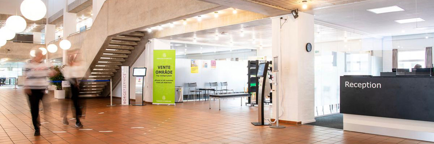 Receptionen på Tønder Rådhus