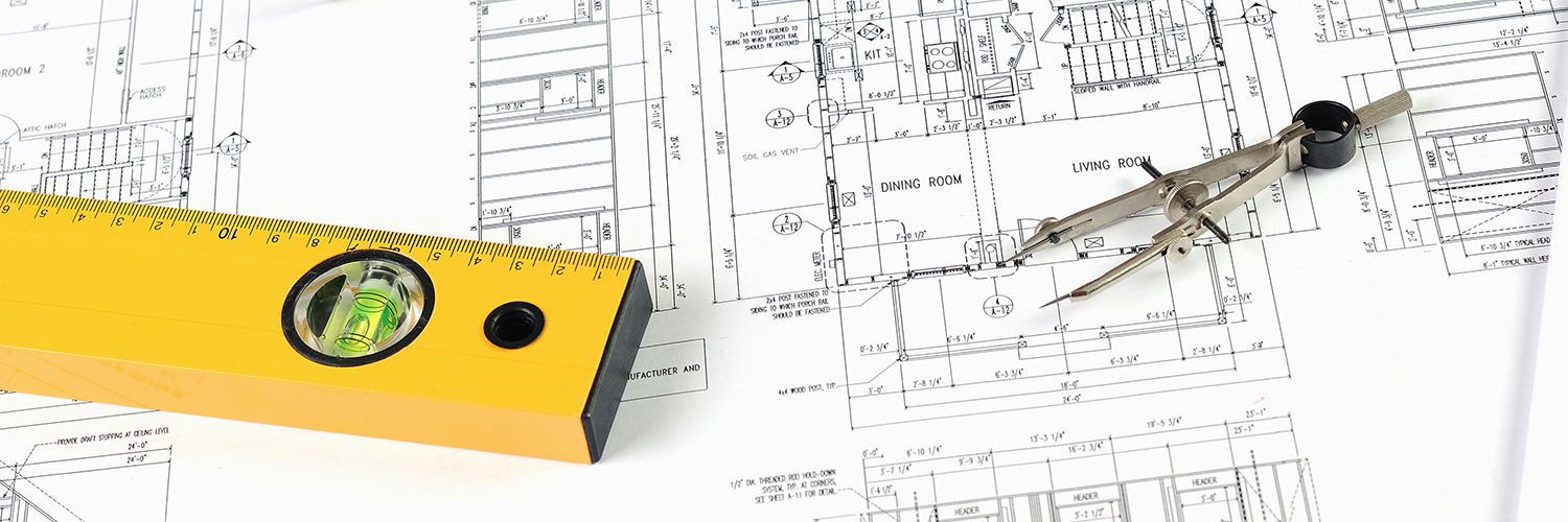 Plantegning til byggeri